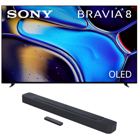 Sony K65XR80 65 Inch IMAX Enhanced Bravia OLED 4K HDR Google TV with a JBL BAR-300 5.0ch Soundbar with MultiBeam Sound and Dolby Atmos (2024)