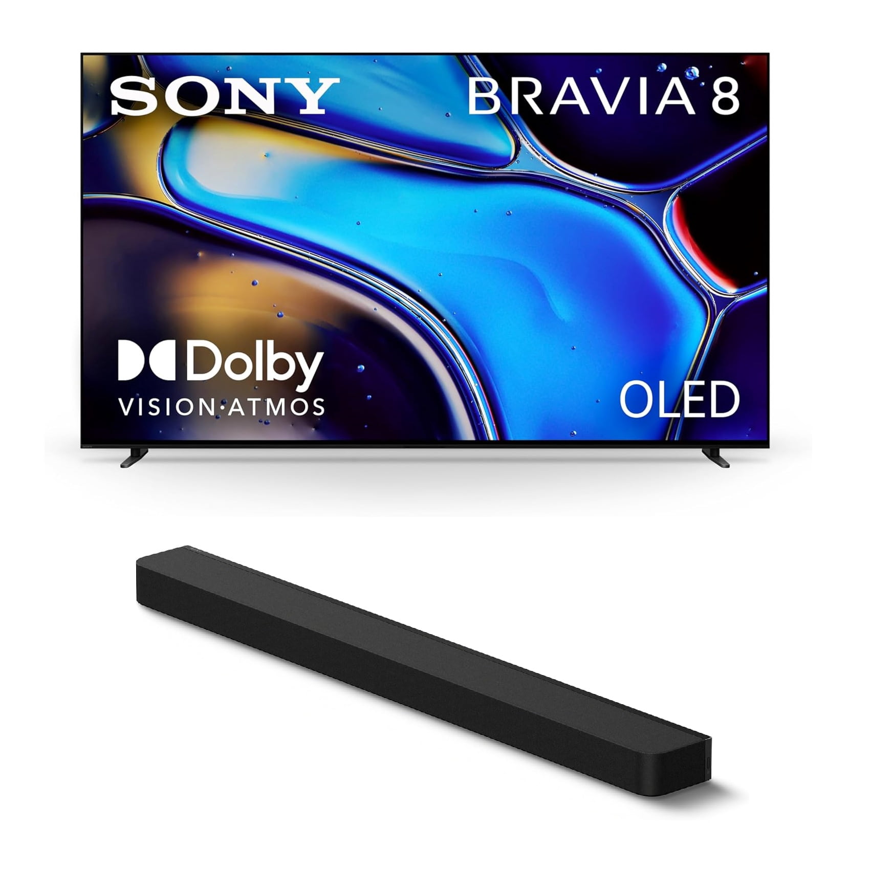 Sony K65XR80 65 Inch IMAX Enhanced Bravia OLED 4K HDR Google TV with a Sony HT-A8000 BRAVIA Theater Bar Soundbar (2024)