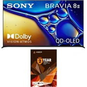 Sony K65XR80M2 65 Inch Bravia 8 QD-OLED 4K HDR Google TV with Quantum Dot and 2 Year Amber Protection Plan (2025)