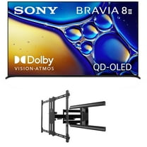 Sony K65XR80M2 65 Inch Bravia 8 QD-OLED 4K HDR Google TV with a Kanto PMX700 Pro Series Full Motion Dual Stud Mount (2025)