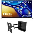 thumbnail image 1 of Sony K65XR80M2 65 Inch Bravia 8 QD-OLED 4K HDR Google TV with a Kanto R400 Recessed In-wall Full Motion Articulating Mount (2025), 1 of 9