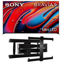 Sony K65XR90 65 Inch XR90 Series Bravia Mini LED HDR QLED 4K Google TV with a Sanus VLF728-B2 Full Motion Wall Mount (2024)