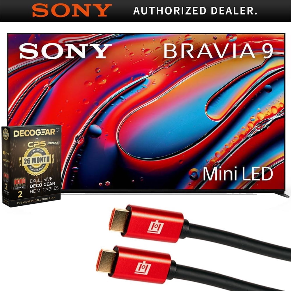 Sony K65XR90 BRAVIA 9 65 inch 4K HDR Smart QLED Mini-LED TV 2024 Bundle ...