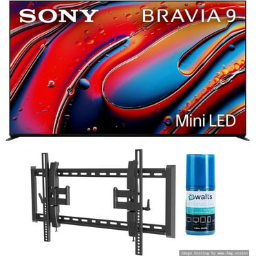 Sony K75XR90 75 Inch XR90 Series Bravia Mini LED HDR QLED 4K Google TV with a Walts TV TILT-EXTENSION-37-90 Tilt Mount for 37"-90" Compatible TVs and Walts HDTV Screen Cleaner Kit (2024)