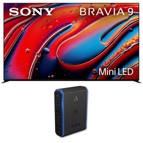 Sony K75XR90 Bravia Mini LED HDR QLED 4K Google TV with Austere 5S-PS4-US1 4-Outlet Power (2024)
