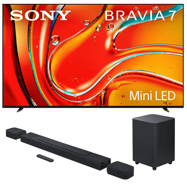 Sony K85XR70 85 Inch 4K Bravia LCD Mini LED Full Array HDR Google TV with a JBL BAR-1000 7.1.4ch Soundbar and Subwoofer with Surround Speakers (2024)