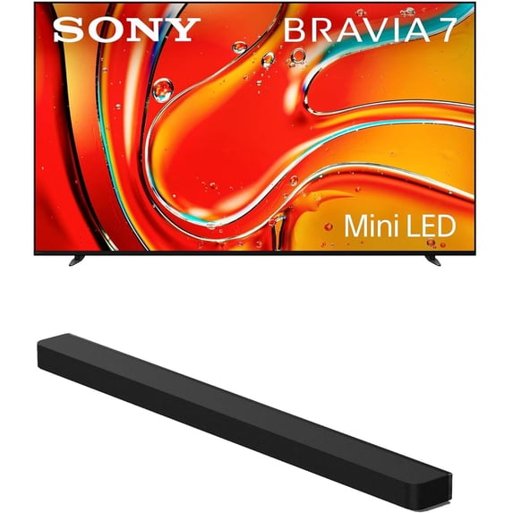 Sony K85XR70 85 Inch 4K Bravia LCD Mini LED Full Array HDR Google TV with a Sony HT-A9000 BRAVIA Theater Bar Soundbar (2024)