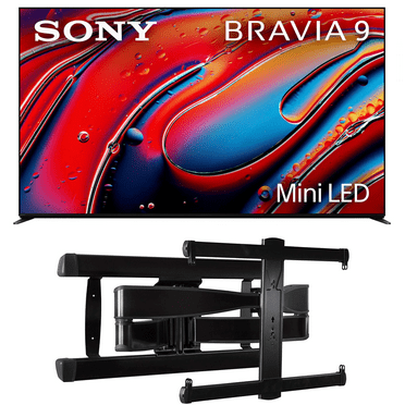 Sony K85XR90 85 Inch XR90 Series Bravia Mini LED HDR QLED 4K Google TV with a Sanus VLF728-B2 Full Motion Wall Mount (2024)