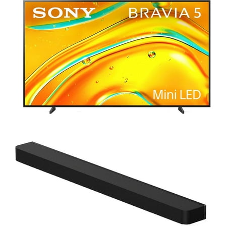 Sony K98XR50 98 Inch Bravia Mini LED 4K HDR Google TV with a Sony HT-A8000 BRAVIA Theater Bar Soundbar (2025)