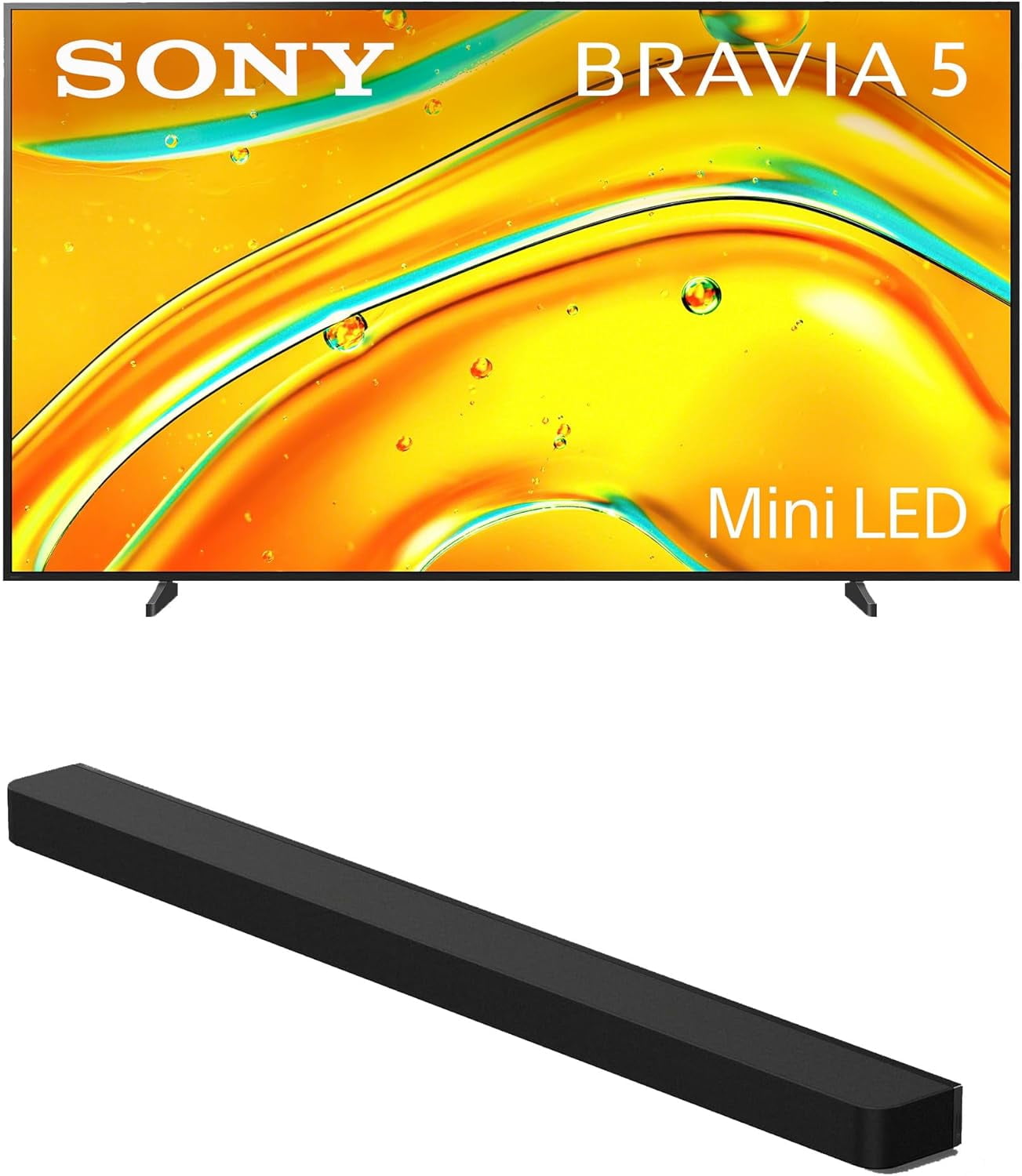 Sony K98XR50 98 Inch Bravia Mini LED 4K HDR Google TV with a Sony HT-A9000 BRAVIA Theater Bar Soundbar (2025)