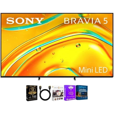 Sony K98XR50KIT1 98 inch Class BRAVIA 5 Series 4K Mini LED UHD Smart Google TV XR Processor HDR