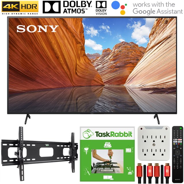 Sony KD50X80J 50inch X80J 4K Ultra HD LED Smart TV (2021 Model) Bundle