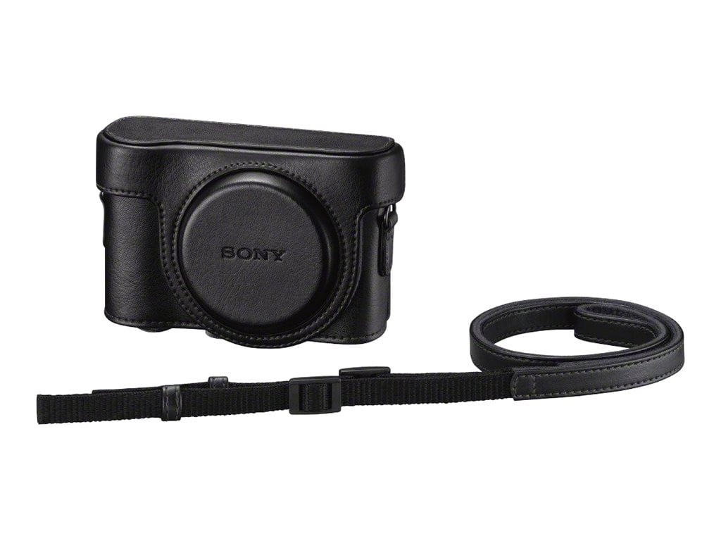 Sony LCJ HN - Case for camera - polyurethane - black - for Cyber-shot DSC-HX50, DSC-HX50V, DSC-HX60, DSC-HX60V