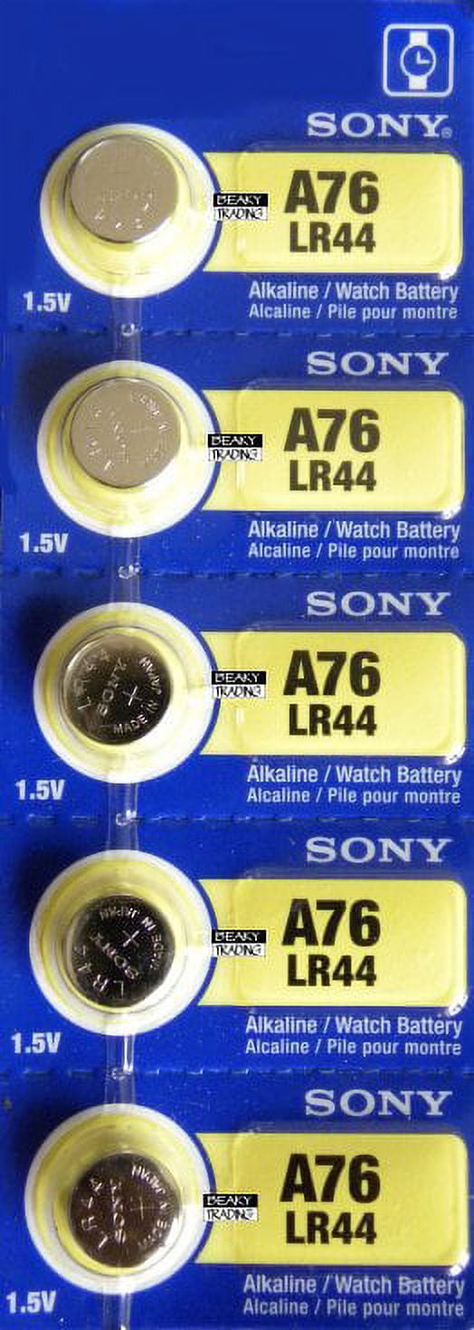 Sony LR44 - A76 Alkaline Button Battery 1.5V - 20 Pack - FREE SHIPPING