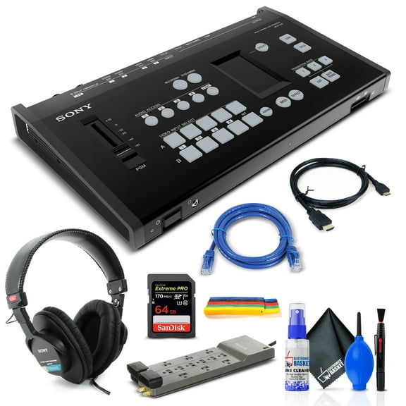 Sony MCX-500 8-Input 4-Video Channel Global Production Switcher - Bundle