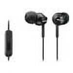 Sony MDR-EX110AP Monitor Headphones for Android Devices (Black) - image 1 of 6