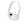 thumbnail image 1 of Sony MDR-ZX100/WHI - ZX Series - headphones - full size - wired - 3.5 mm jack - white, 1 of 2