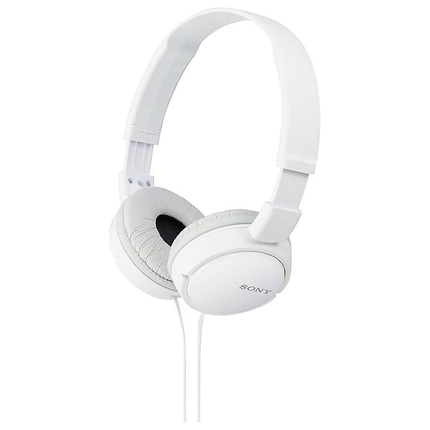 Sony MDR-ZX100/WHI - ZX Series - headphones - full size - wired - 3.5 mm jack - white - image 1 of 2