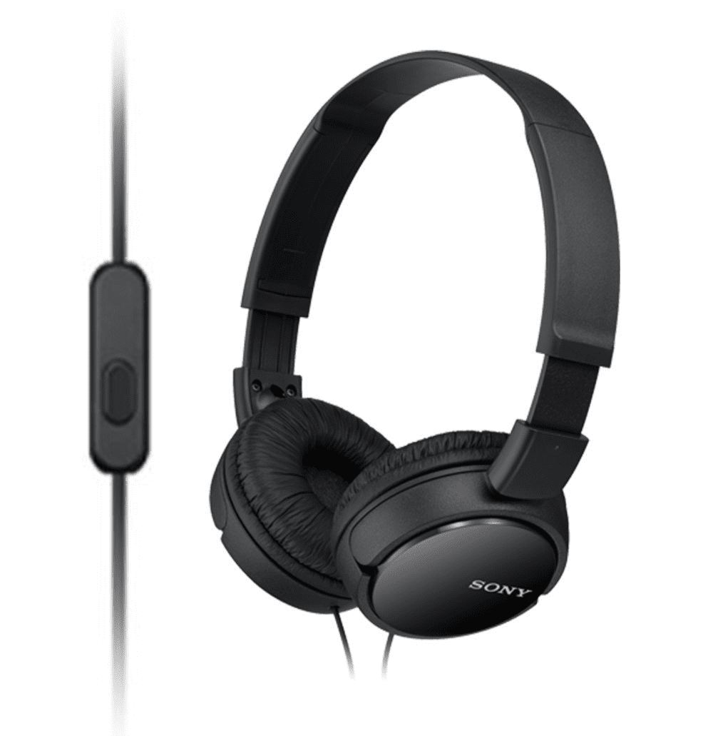 Sony ZX Series Wired On-Ear Headphones, Black MDR-ZX110 Sony ZX Series Wired On-Ear Headphones, Black MDR-ZX110