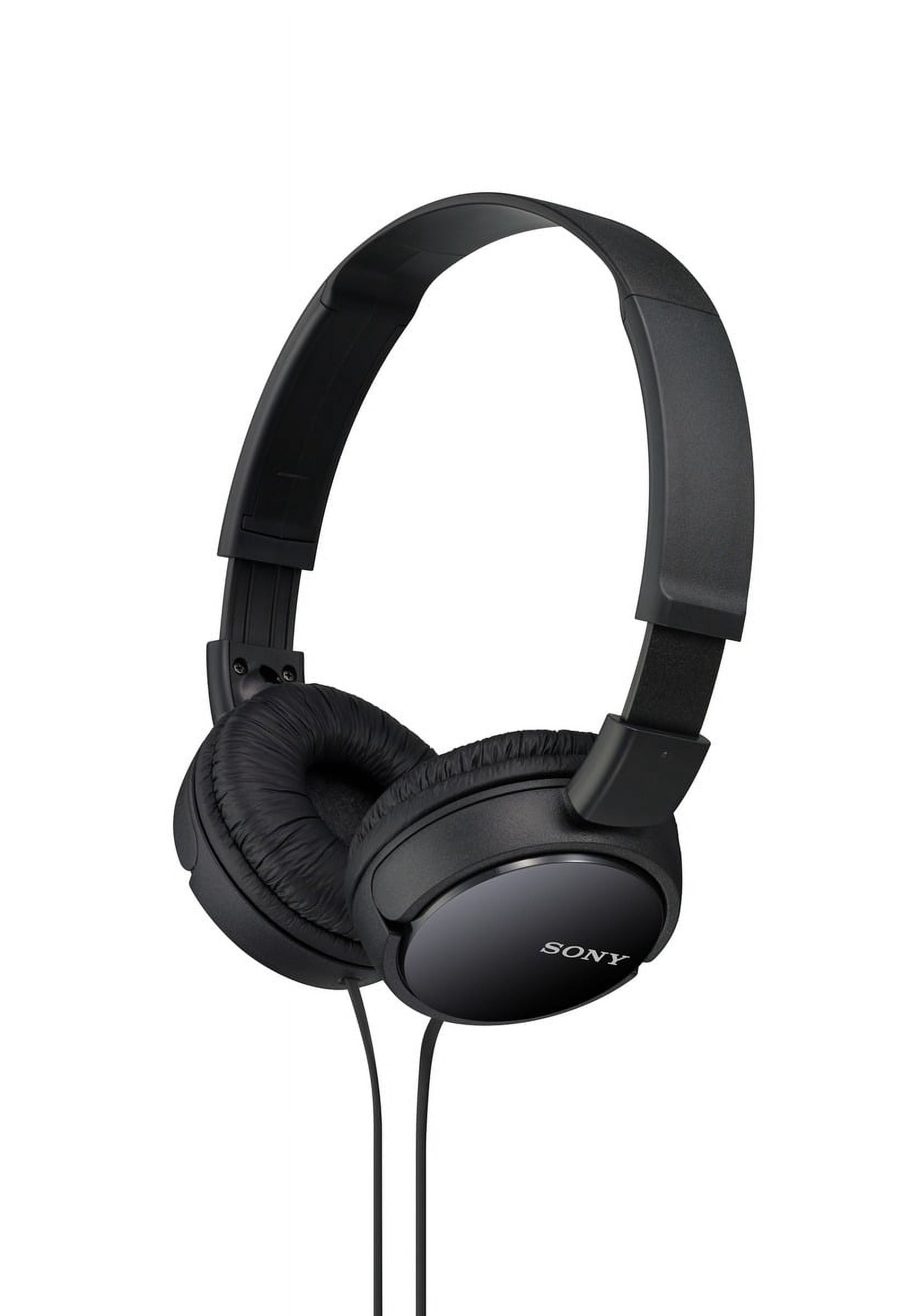Sony, Wired On-Ear Headphones, Model MDR-ZX110, Black - Walmart.com