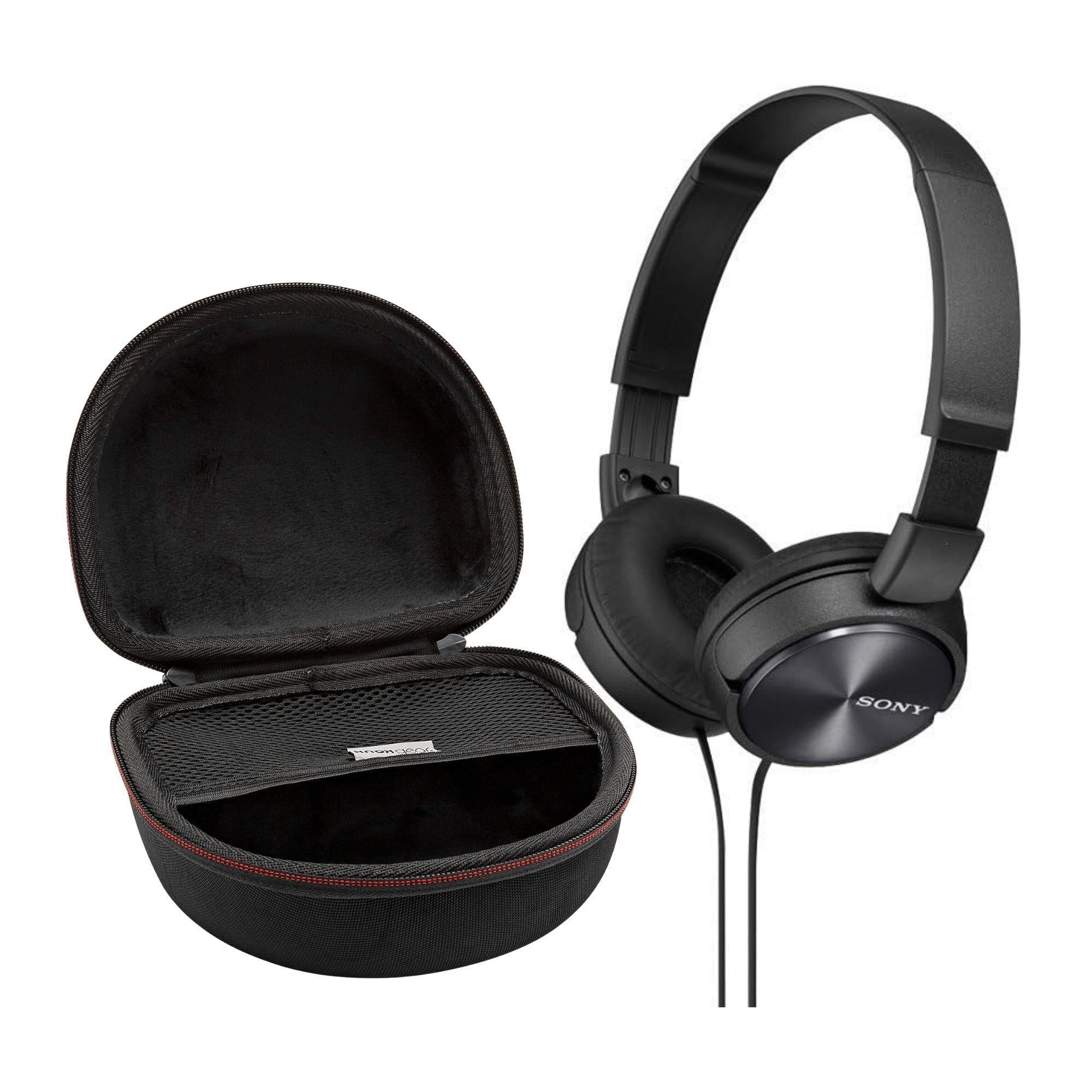 Sony MDR-ZX310AP ZX Series Stereo Headset (Black) Bundle with