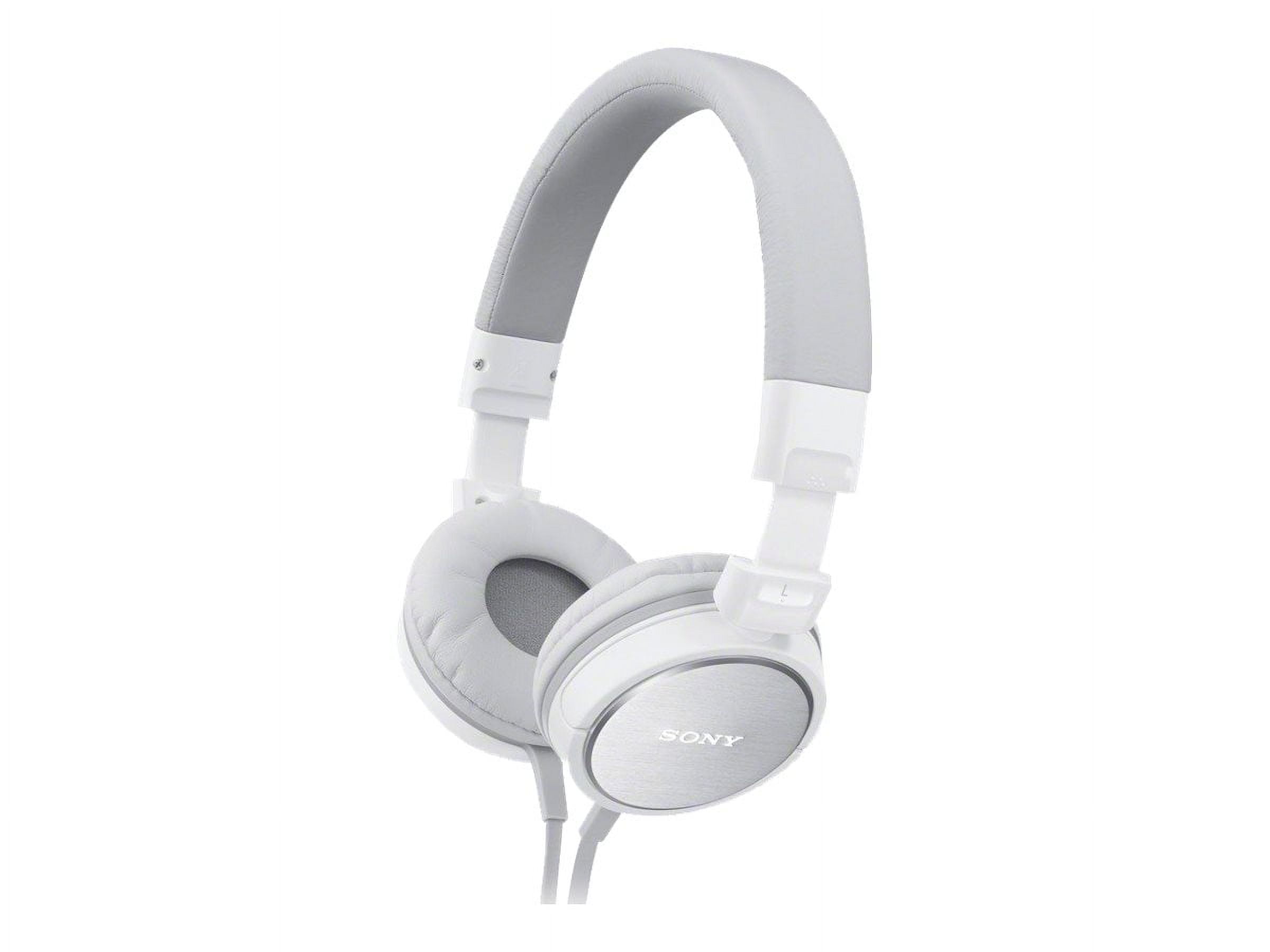 Sony MDR ZX600 WHI ZX Series headphones full size wired