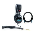 thumbnail image 1 of Sony MDR7506 Folding Professional Closed Ear Headphones Bundle w/ Nylon Braided Cable, 1 of 9
