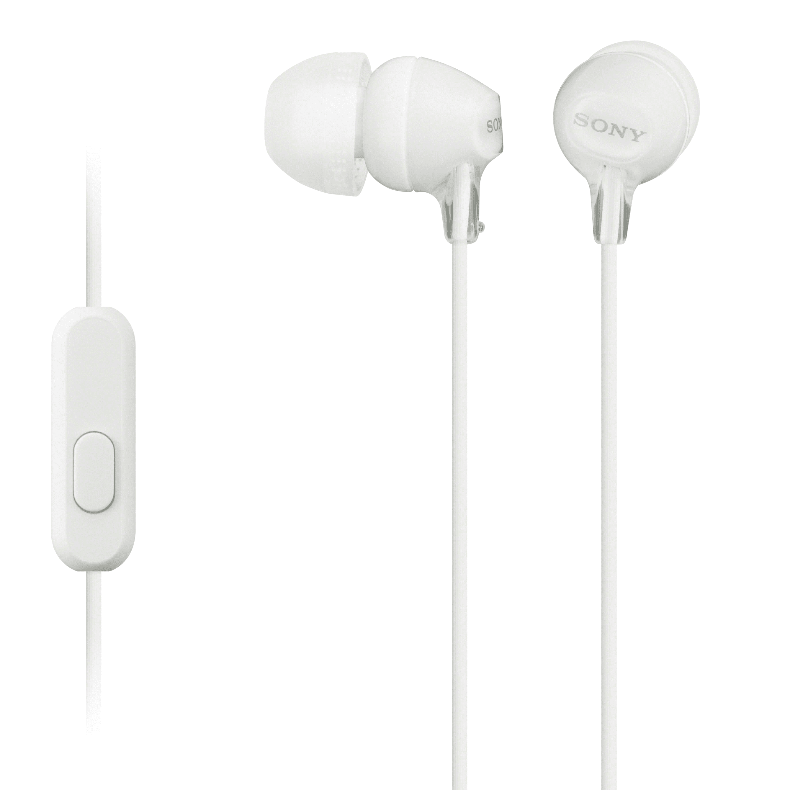 Sony MDREX14AP/W6 In-Ear Earbud Headphones with Mic-White - Walmart.com