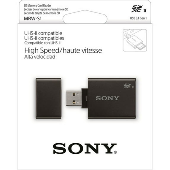 Sony MRW-S1 USB 3.1 Gen 1 Memory Card Reader for SDHC Cards