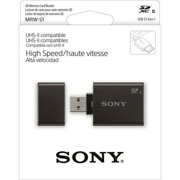 Sony MRW-S1 USB 3.1 Gen 1 Memory Card Reader for SDHC Cards