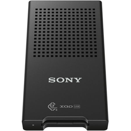 Sony - USB 3.1 CFexpress/XQD Memory Card Reader - Black