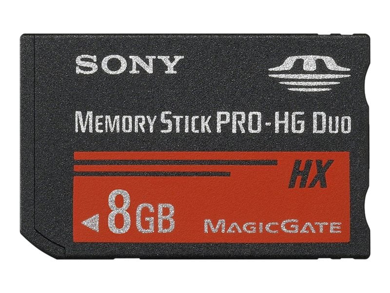 Sony MSHX8B/M - Flash memory card - 8 GB - Memory Stick PRO-HG Duo HX - for Handycam HDR-PJ260V, HDR-PJ260VE