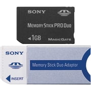 سوني Msx M1gs 1 Gb ذاكرة عصا برو الثنائي فلاش بطاقة الذاكرة مع محول