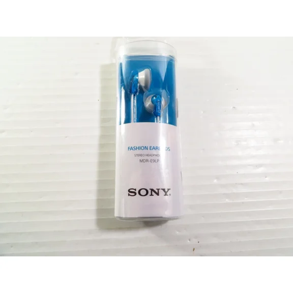 Sony Mdr-E9Lp Stereo Earphones Fashing Earbuds Lightweight - Aqua Blue