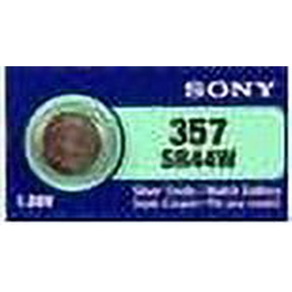 Sony Murata 357/303 - SR44 Silver Oxide Button Battery 1.55V - 5 Pack + FREE SHIPPING!
