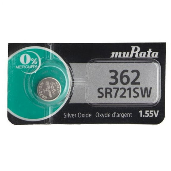 Sony Murata 362 - SR721SW Silver Oxide Button Cell Battery 1.55V - 1 Pack