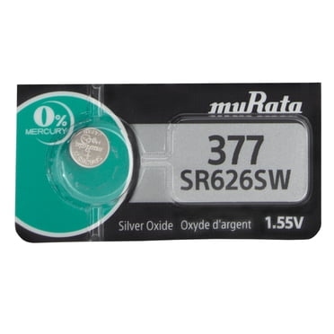 10x Energizer 377/376 Silver Oxide Button Cell Batteries - SR626SW, 1.55V, Expires 2028 - For Watches, Toys
