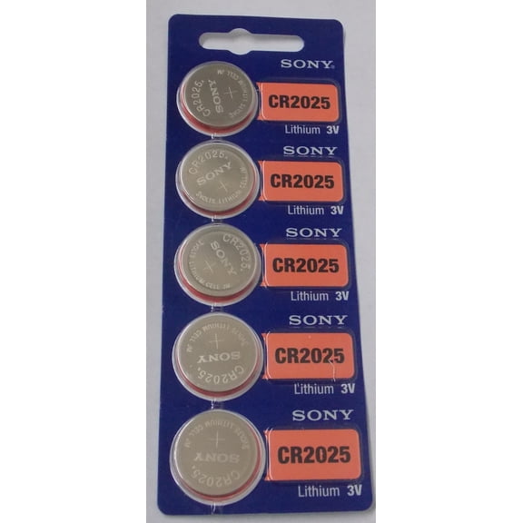 Sony Murata CR2025 3V Lithium Coin Battery - 100 Pack - FREE SHIPPING