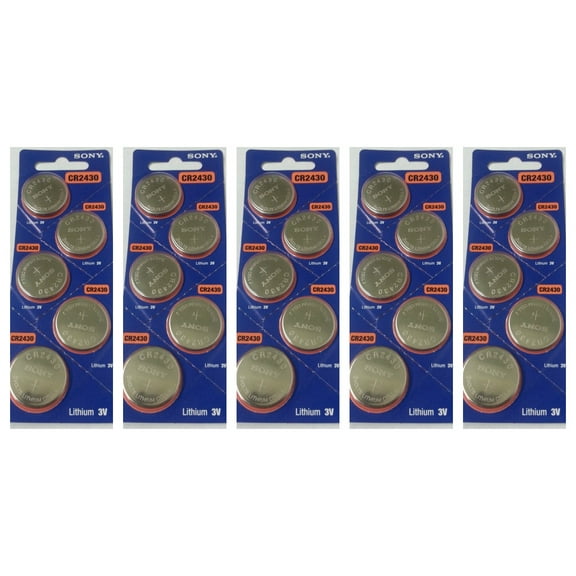 Sony Murata CR2430 3V Lithium Coin Battery - 25 Pack - FREE SHIPPING