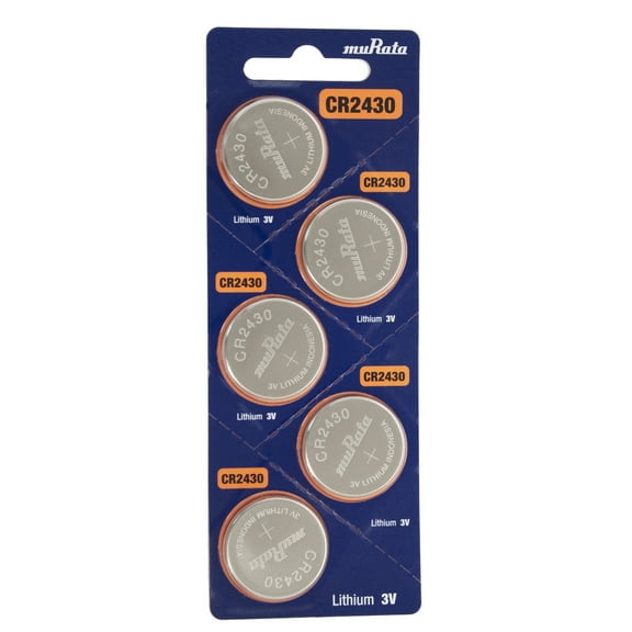 Sony Murata CR2430 3V Lithium Coin Battery - 5 Pack + FREE SHIPPING!