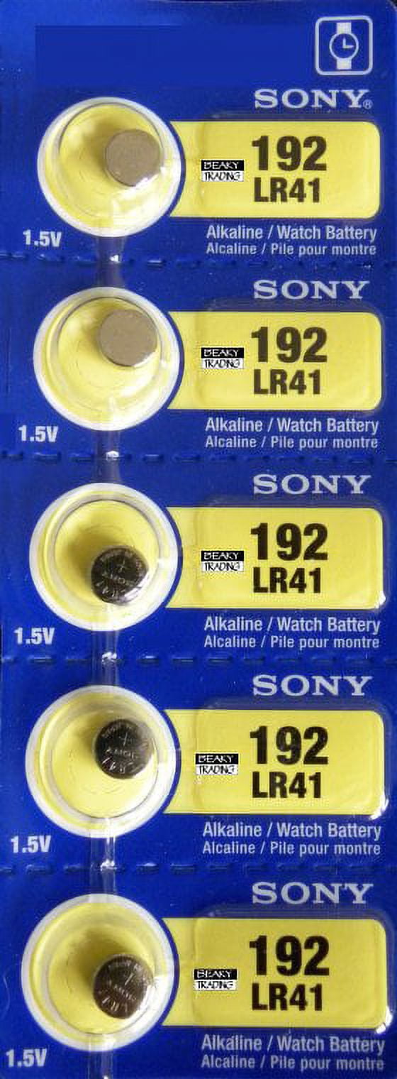 Sony Murata LR41 - 192 Alkaline Button Battery 1.5V - 100 Pack + FREE  SHIPPING! - Brooklyn Battery Works