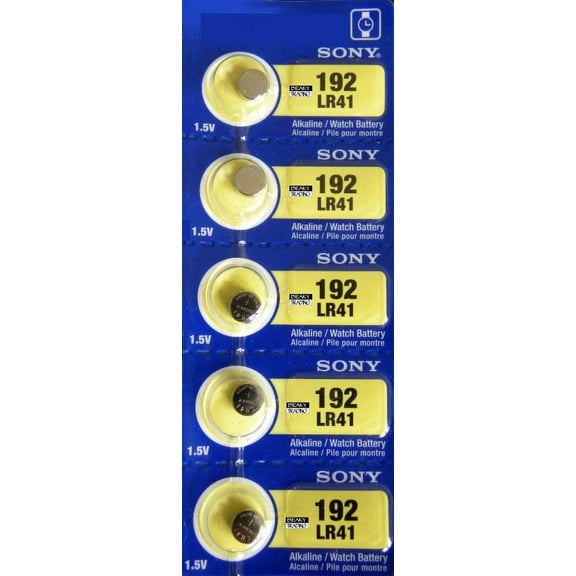 Sony MurataLR41 - 192 Alkaline Button Battery 1.5V - 50 Pack + FREE SHIPPING!