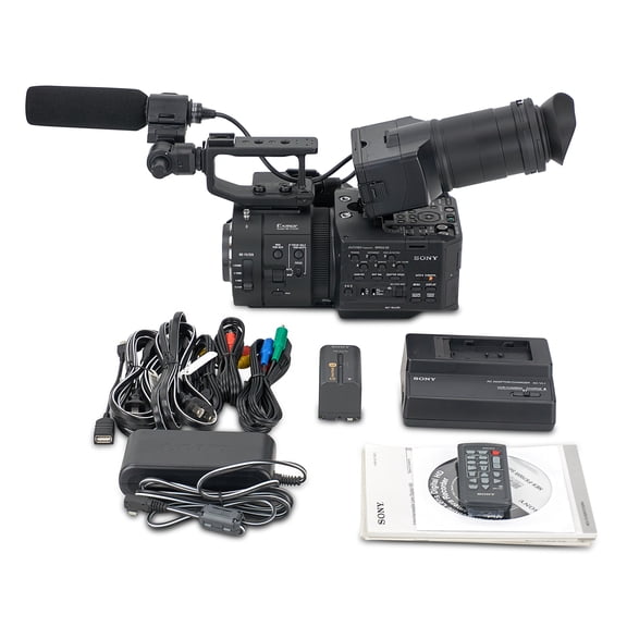 Sony NEX-FS700 R 4K Sensor High Speed NXCAM Super35 Camcorder Body, 8.3MP HD, 3.5" LCD Screen, Up to 960fps Super Slow Motion, 2 XLR/HDMI & 3G/HD-SDI