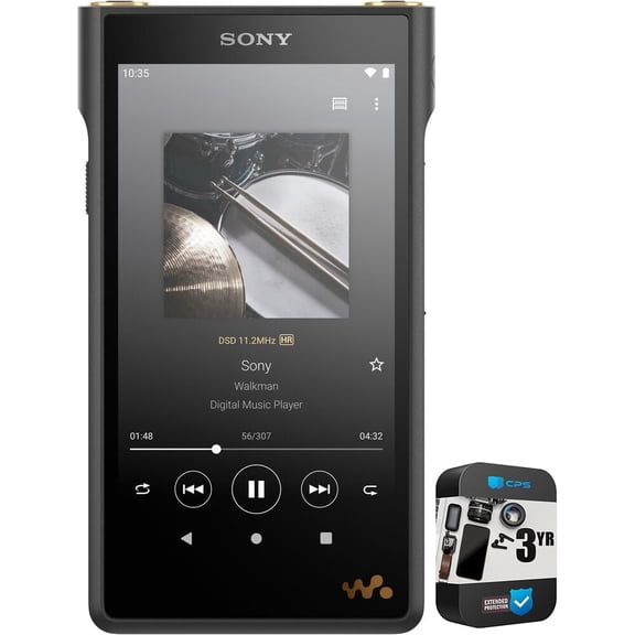 Sony NWWM1AM2 Walkman High Resolution Digital Music Player Black Bundle with 3 YR CPS Enhanced Protection Pack