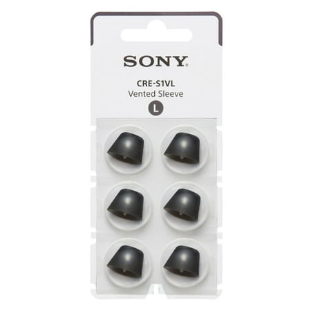 Sony - OTC Hearing Aid Vented Sleeve for CRE-C10 - Black