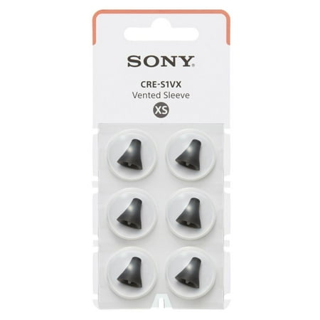 Sony - OTC Hearing Aid Vented Sleeve for CRE-C10 - Black