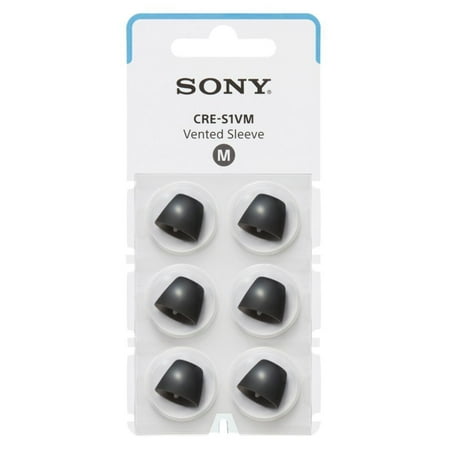 Sony - OTC Hearing Aid Vented Sleeve for CRE-C10 - Black