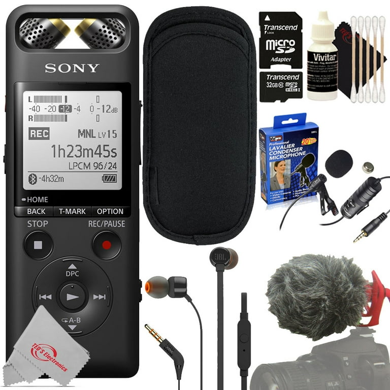 Sony PCM-A10 High-Resolution Audio Recorder (Black) +Microphone