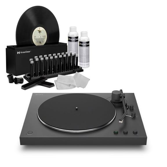 Sony PS-LX3BT Wireless Bluetooth Turntable (2026 Model) Bundle with Vinyl Record Cleaning Kit (2 Items)