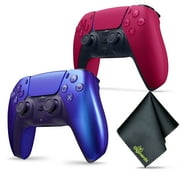 Sony PS5 DualSense Wireless Controller - Chroma Indigo + Sony PS5 DualSense Wireless Controller - Chroma Indigo + Microfiber Cleaning Cloth